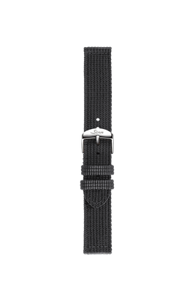 Schwarzes Textilarmband