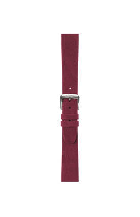 Berry red Alcantara strap with quick-adjustment strap system