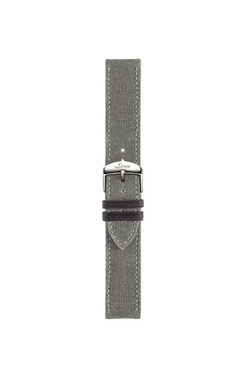 Grey canvas leather strap