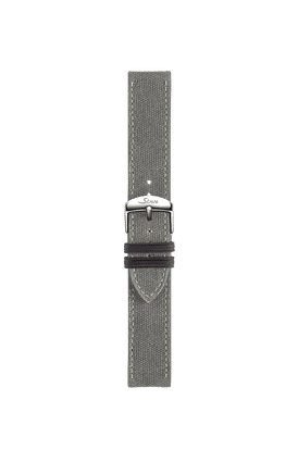 Grey canvas leather strap