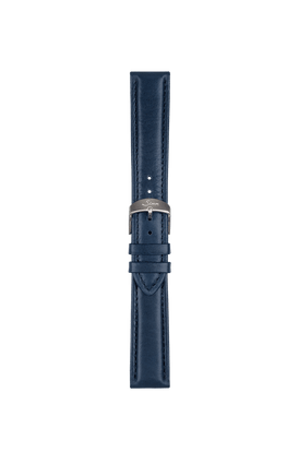 Blue cowhide leather strap