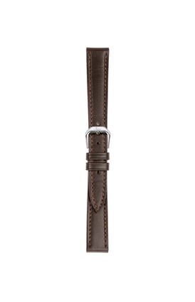 Mocha-coloured cowhide strap with Russia tanning