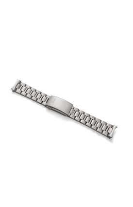 Bead-blasted solid stainless steel bracelet