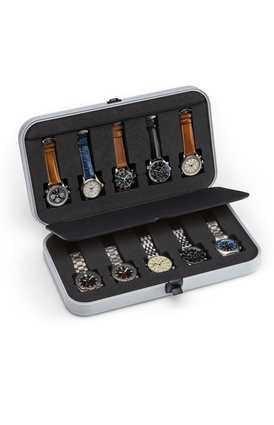 Aluminium collector’s case for up to ten watches